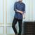 Men Blue  Printed Cotton Short Kurta