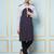 Men Navy Blue and Silver Solid Kurta With Pajama