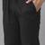 Men Navy Blue and Silver Solid Kurta With Pajama