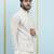 Men Off White Kurta Pajama And Cream Color Solid Khadi Nehru Jacket