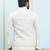 Men Off White Kurta Pajama And Cream Color Solid Khadi Nehru Jacket