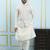 Men Off White Kurta Pajama And Cream Color Solid Khadi Nehru Jacket