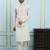 Men Off White Kurta Pajama And Cream Color Solid Khadi Nehru Jacket