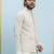 Men Off White Kurta Pajama And Cream Color Solid Khadi Nehru Jacket