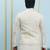 Men Off White Kurta Pajama And Cream Color Solid Khadi Nehru Jacket