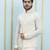 Men Off White Kurta Pajama And Cream Color Solid Khadi Nehru Jacket