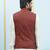 Men Off White Kurta Pajama And Maroon Color Solid Silk Woven Design Nehru Jacket