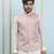 Men Off White Kurta Pajama And Nude And Gold Sequence Woven Design Nehru Jacket