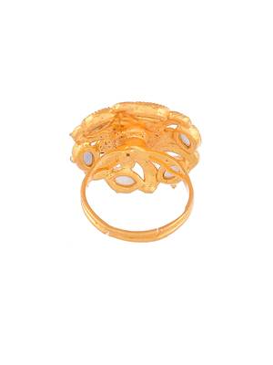 Set of 3 floral meenakari ring 4