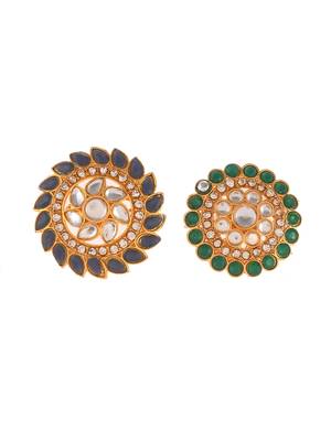 Set of 2 gold plated ethnic traditional angoothi 3