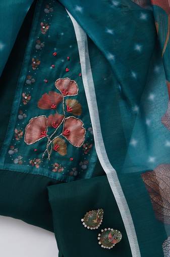 SALWAR STUDIO Women's Yoke Design Unstitch Dress Materail