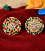 Set of 2 gold plated traditional wedding finger rings