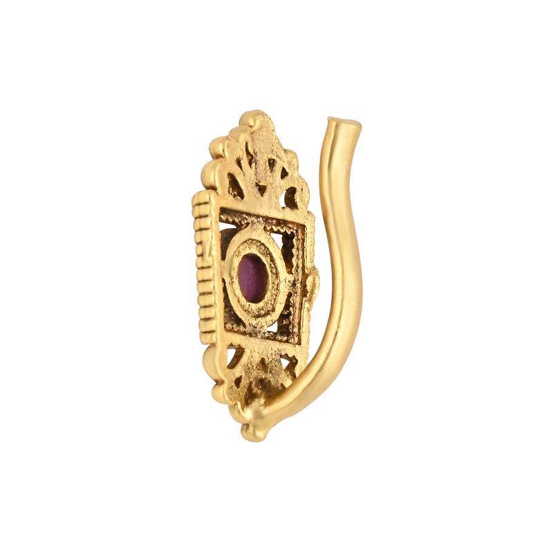 Traditional Clip On Nose Pin Without Piercing For Women And Girls