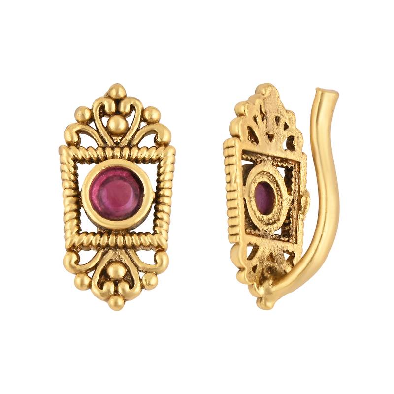 Traditional Clip On Nose Pin Without Piercing For Women And Girls