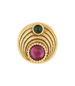 Traditional Round Shape Nose Pin Without Piercing For Women And Girls