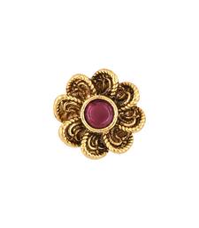 I Jewels Traditional Clip On Nose Pin Without Piercing For Women And Girls