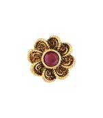 I Jewels Traditional Clip On Nose Pin Without Piercing For Women And Girls