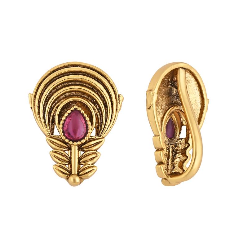 Traditional Clip On Nose Pin Without Piercing For Women And Girls