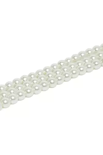 Handcrafted 3 Layer Light Weight Pearl Choker Necklace Jewellery Set