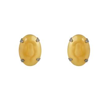 Glamorous Fashionable Eye-Catching Yellow Beaded Choker and Earrings Set 3