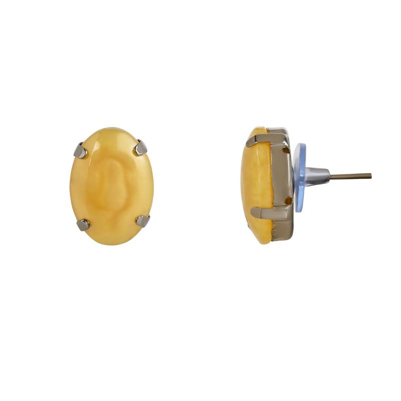 Glamorous Fashionable Eye-Catching Yellow Beaded Choker and Earrings Set