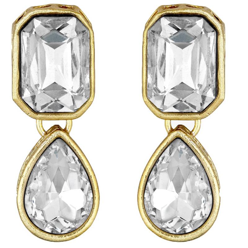 Crystal Pearl Traditional Choker Necklace with Earrings Jewellery Set for Women Girls