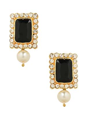 Stone Pearl Choker Necklace Jewellery Set 4