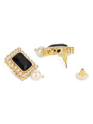 Stone Pearl Choker Necklace Jewellery Set 5