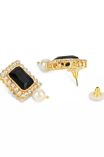 Stone Pearl Choker Necklace Jewellery Set