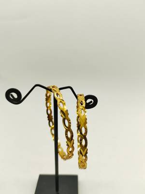 Gold Plated Machine Cut Bangles 4