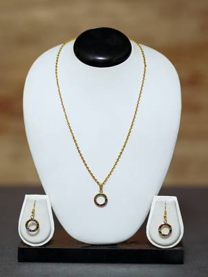 CHAIN PENDENT SET WITH EARRINGS FOR GIRLS 1