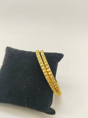 Simple Gold Plated Bangle Set 5