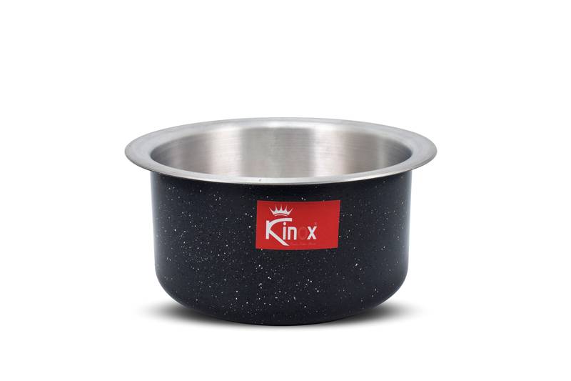 Kinox Aluminium  Tope/Handi Aluminium / Patila/Bhagona/Tapila/Tapeli With Hammered tone Finsh Capacity 1.5 Litters,