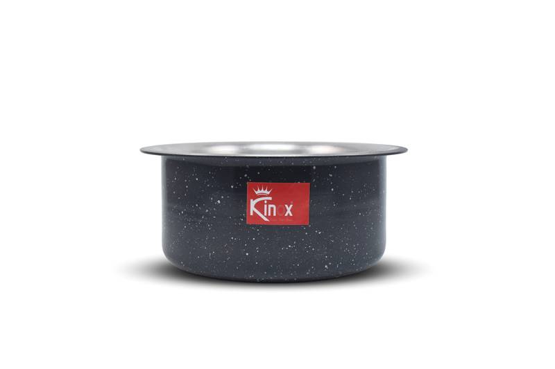 Kinox Aluminium  Tope/Handi Aluminium / Patila/Bhagona/Tapila/Tapeli With Hammered tone Finsh Capacity 1.5 Litters,