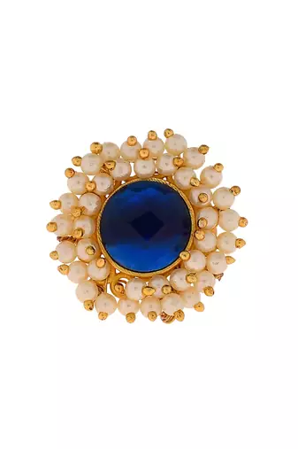 Pearl adjustable statement ring