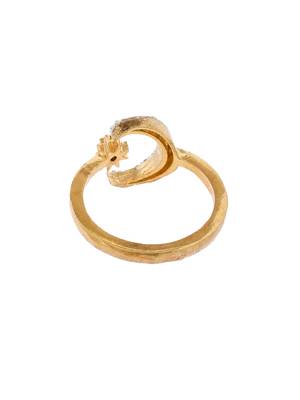 Set of american diamond finger ring with earrings 4