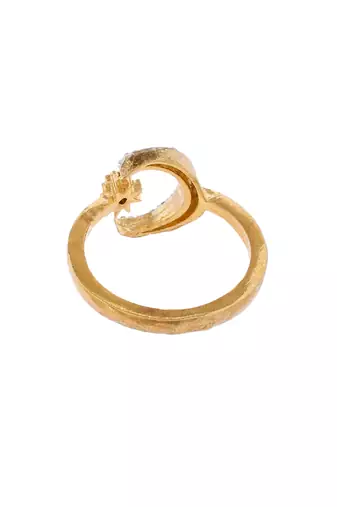 Set of american diamond finger ring with earrings