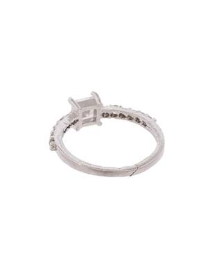 Silver plated ad western ring 4