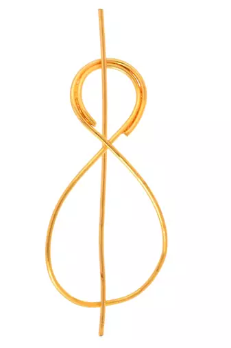 Women gold toned embellished hair accessory