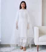 Cloud white kurta set