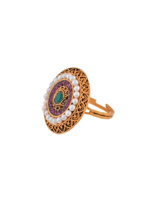 Circular ethnic adjustable finger rings 3