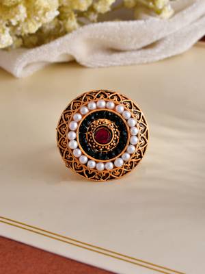 Circular south indian ethnic rings 1