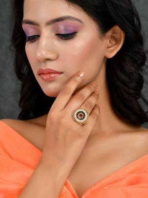 Circular south indian ethnic rings 2