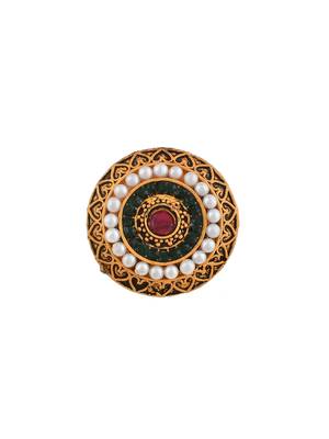 Circular south indian ethnic rings 4