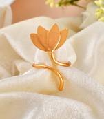 Western unique lotus designer finger ring