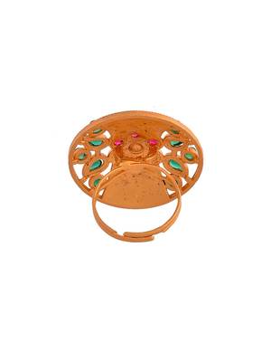 South indian artificial stone adjustable finger ring 3