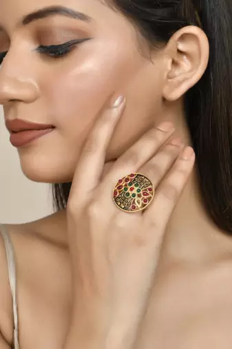 South indian adjustable angoothi