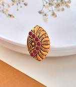 Handcrafted temple finger ring