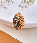 Handcrafted temple finger ring