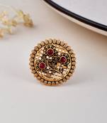 Gold plated handcrafted finger ring